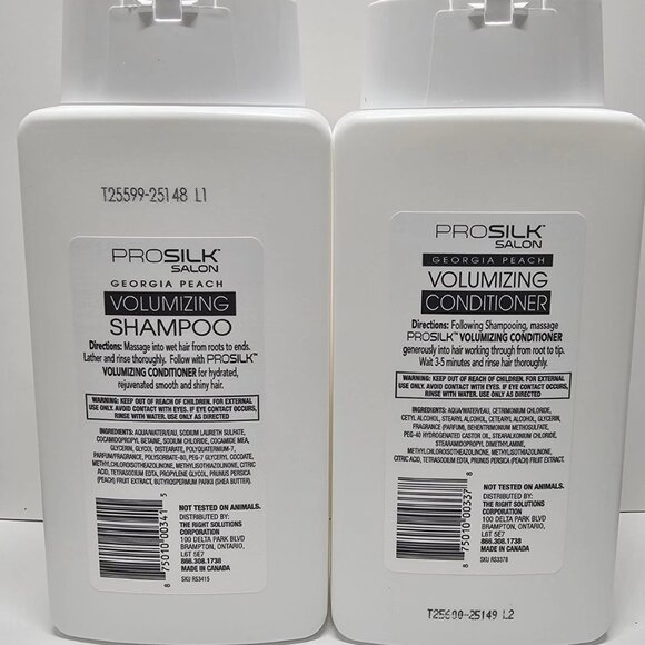 ProSilk Salon Georgia Peach Volumizing Shampoo & Conditioner Set - Picture 2 of 2